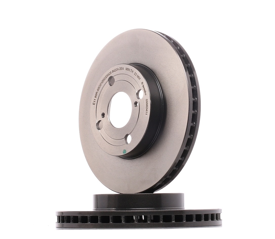 JEU DE 2 DISQUES DE FREIN AVANT - TOYOTA - COROLLA 9 - (Diam. 255 mm - H. 49.2 mm - C. 55 mm) (4x100) - OEM - PREMIUM