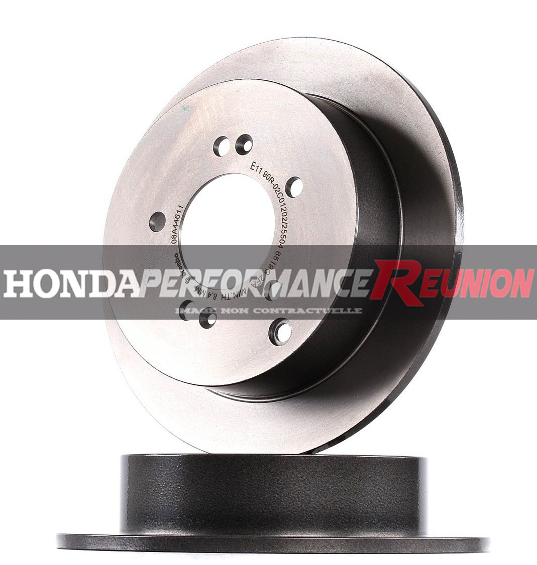 JEU DE 2 DISQUES DE FREIN ARRIERE - HYUNDAI/KIA - ix35 - TUCSON 1 - TRAJET / SPORTAGE 2 - (Diam. 284 mm - H. 61 mm - C.76 mm) (5x114.3) - OEM - PREMIUM